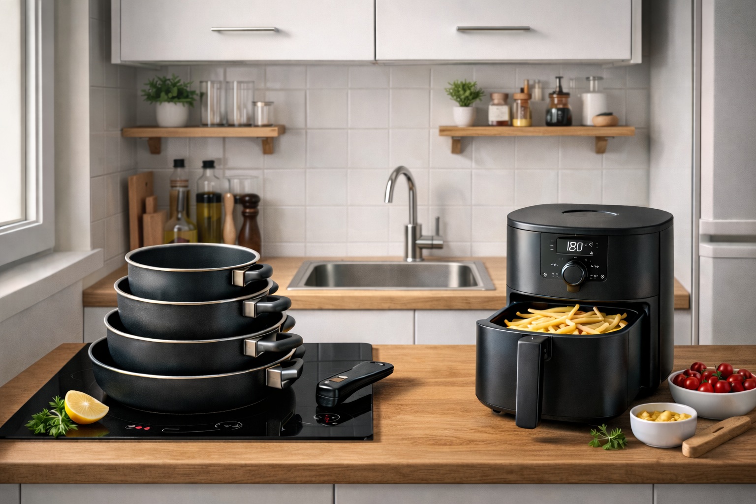 Equipement de cuisson studio : poêles, casseroles et airfryer