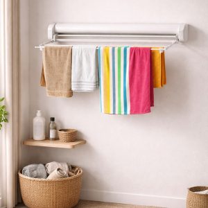 étendoir rétractable accessoires gain de place petit appartement